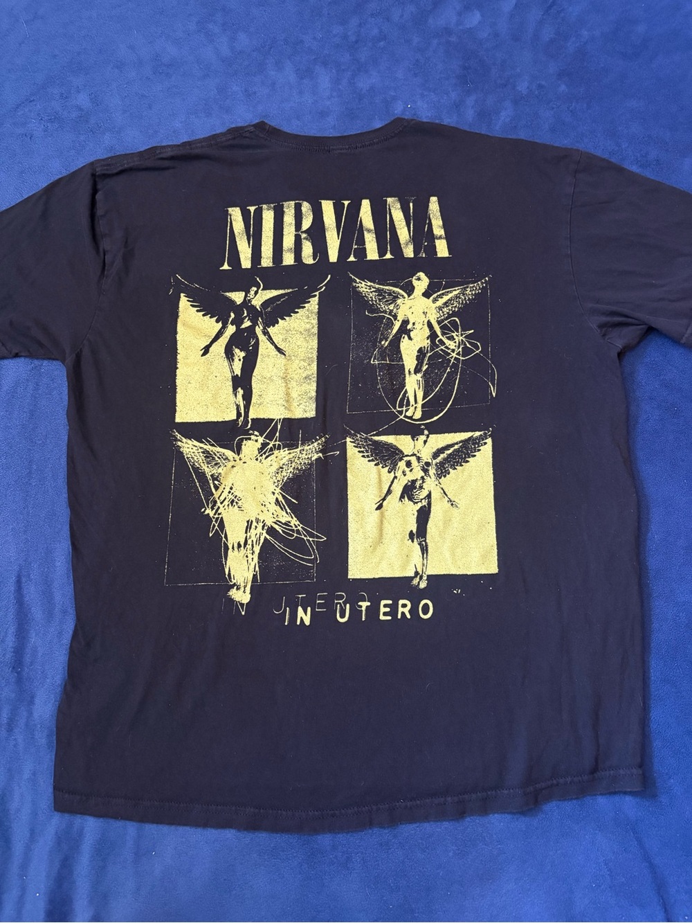 Nirvana Men’s Black Oversized Fit ‘In Utero’ Graphic T-Shirt